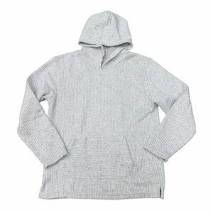 Departwest Boys Textured Hoodie White & Black Size Medium (10–12)